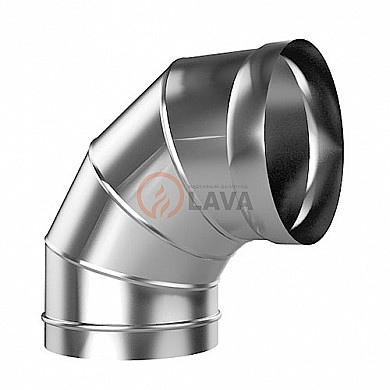 LAVA Отвод для бани ЭЛИТ 115 мм. 90″ 304 нерж. (0,8 мм)
