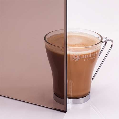  Стеклянная дверь FireWay бронза 0.7×1.9 м 