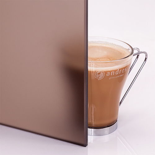  Дверь стеклянная бронза матовая FireWay 0.7×1.9 м — коробка осина, три петли, магнитная деревянная ручка    