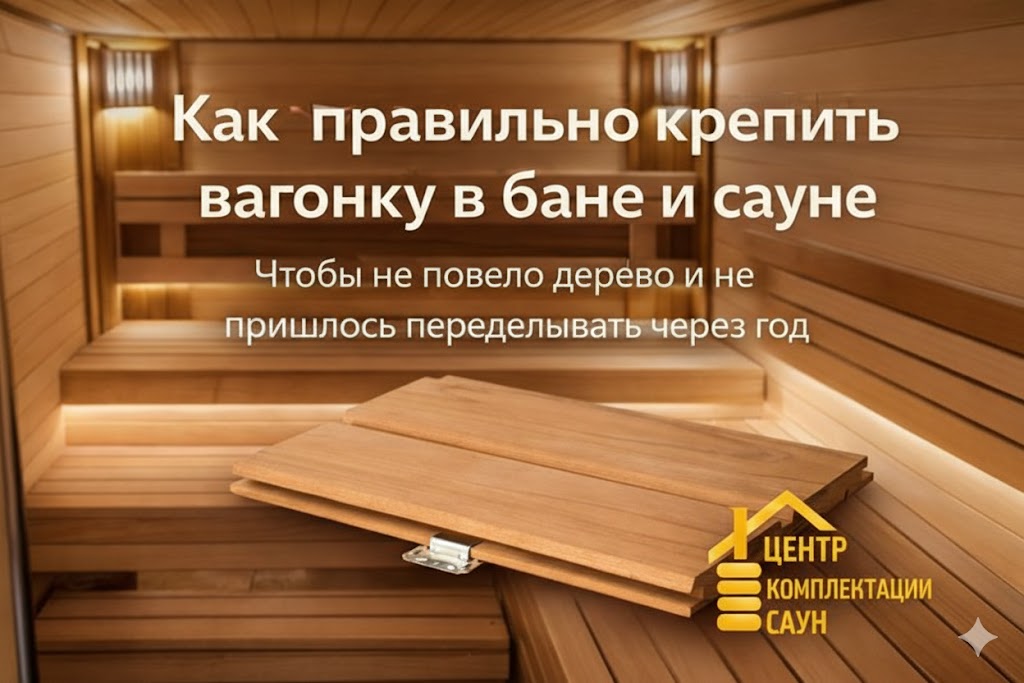 «Крепление вагонки кляймером в бане и сауне — инструкция»